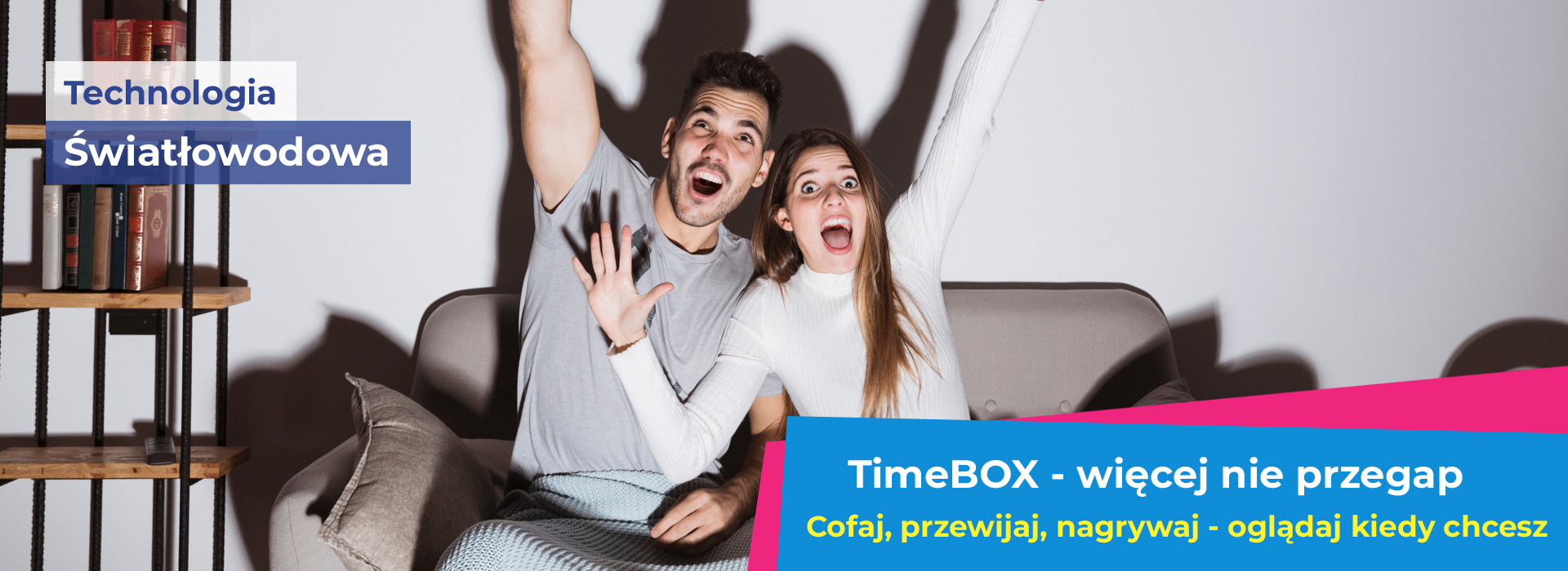 Telewizja nowej generacji - dekoder TimeBOX z możliwością nagrywania.