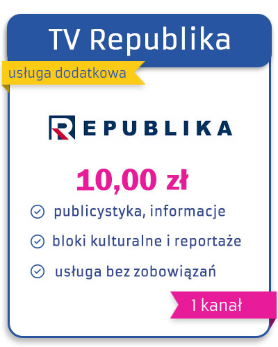 Telewizja Republika jako usługa dodatkowa w telewizji z nagrywarką