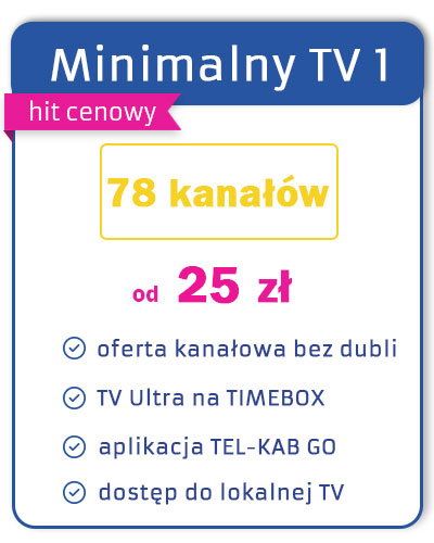 Minimalny TV 1