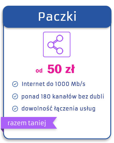 Pełna wolność wyboru! Połącz usługi jak chcesz. Sprawdź nasz konfigurator.